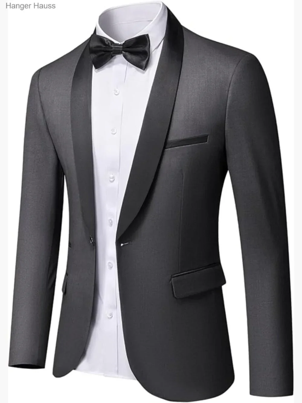 One Button Slim Fit Blazer Shawl Lapel Lightweight Jacket Prom Tuxedo